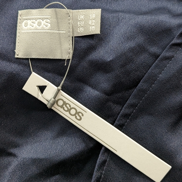 ASOS Navy Blue wrap dress - Picture 2 of 6